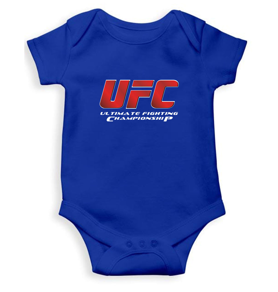 UFC Kids Romper For Baby Boy/Girl-0-5 Months(18 Inches)-Royal Blue-Ektarfa.online