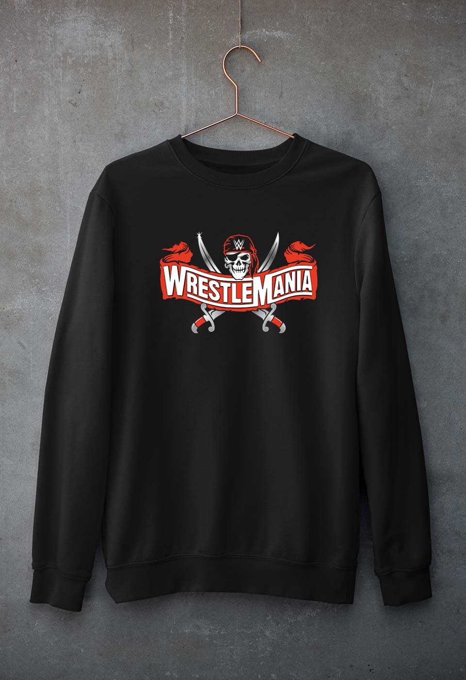 WWE Wrestle Mania Unisex Sweatshirt for Men/Women-Black-Ektarfa.online