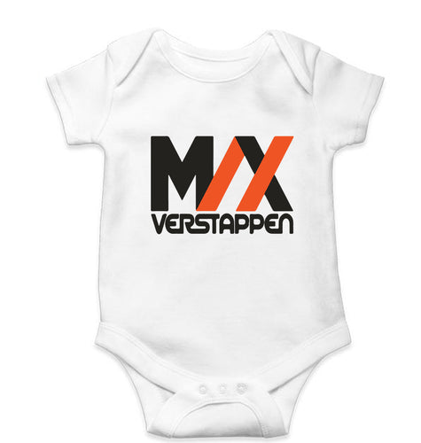 Max Verstappen Kids Romper For Baby Boy/Girl-0-5 Months(18 Inches)-White-Ektarfa.online