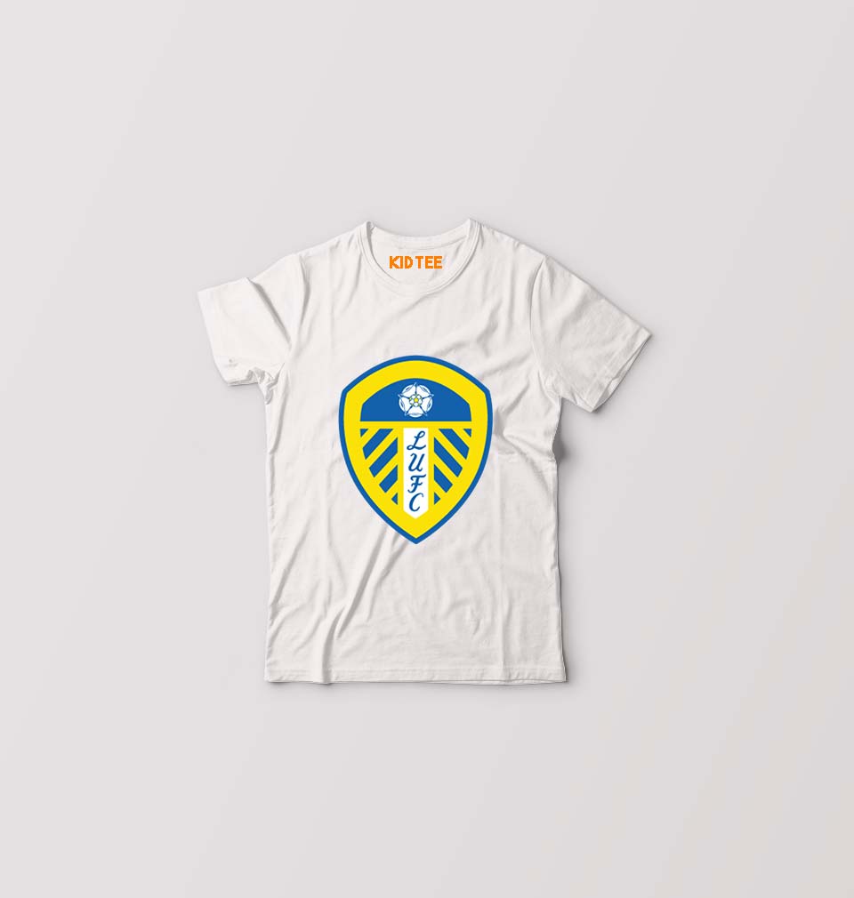 LEEDS-UNITED Kids T-Shirt for Boy/Girl-White-Ektarfa.online