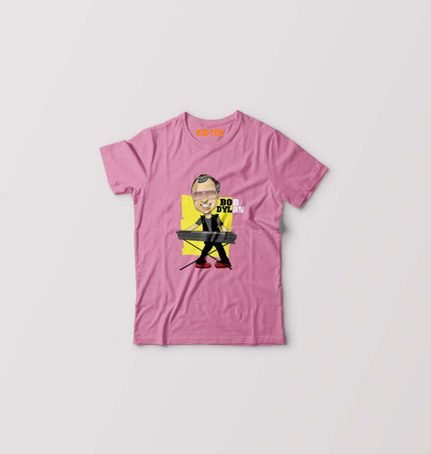 Bob Dylan Kids T-Shirt for Boy/Girl-Pink-Ektarfa.online
