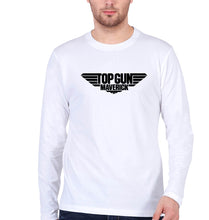 Load image into Gallery viewer, Top Gun Full Sleeves T-Shirt for Men-White-Ektarfa.online
