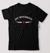 Load image into Gallery viewer, IIT Roorkee T-Shirt for Men-S(38 Inches)-Black-Ektarfa.online
