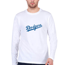 Load image into Gallery viewer, Los Angeles Dodgers Full Sleeves T-Shirt for Men-White-Ektarfa.online
