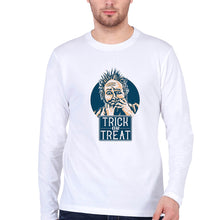 Load image into Gallery viewer, Trick or Treat Full Sleeves T-Shirt for Men-S(38 Inches)-White-Ektarfa.online
