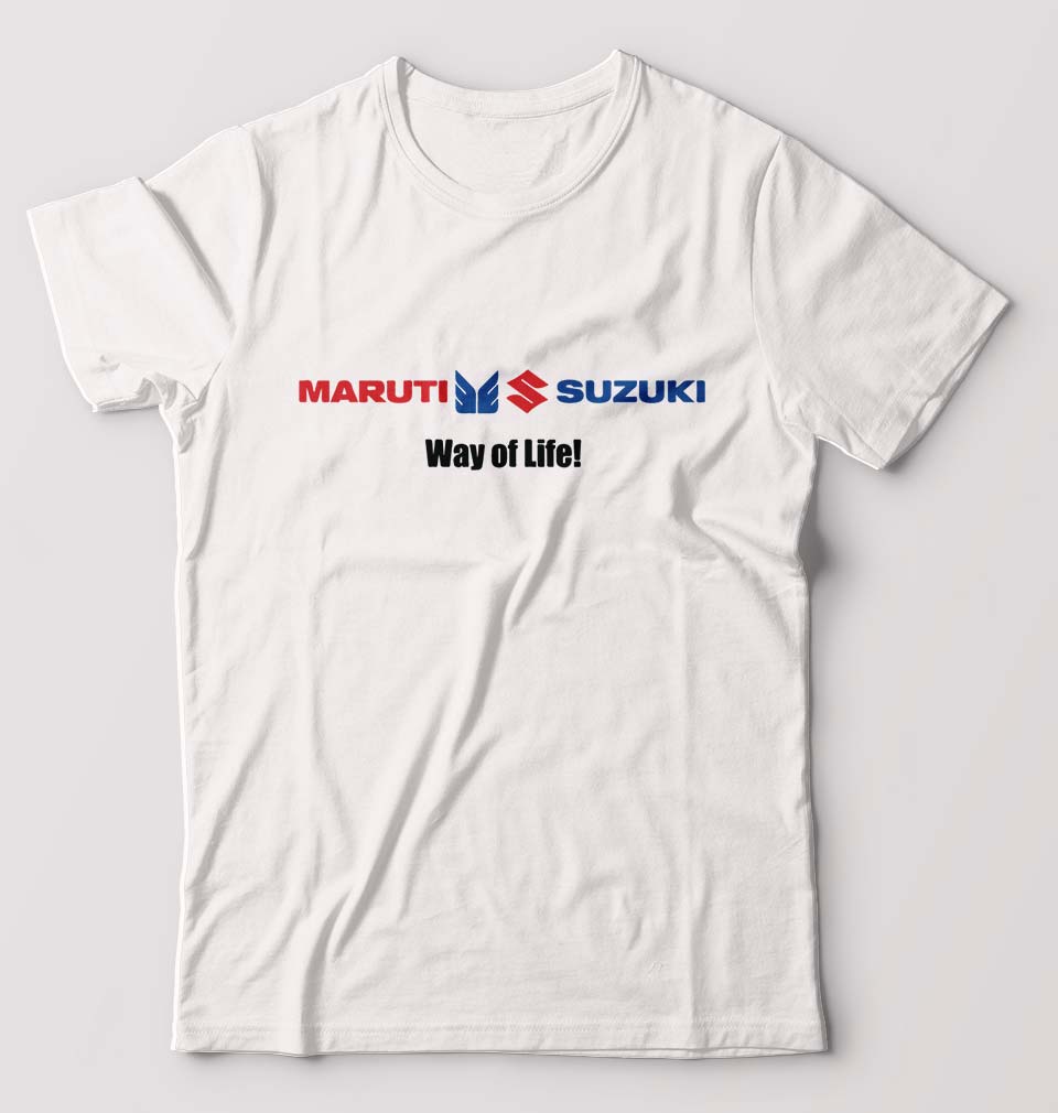 Maruti-Suzuki T-Shirt for Men-White-Ektarfa.online