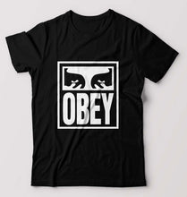Load image into Gallery viewer, Obey T-Shirt for Men-S(38 Inches)-Black-Ektarfa.online
