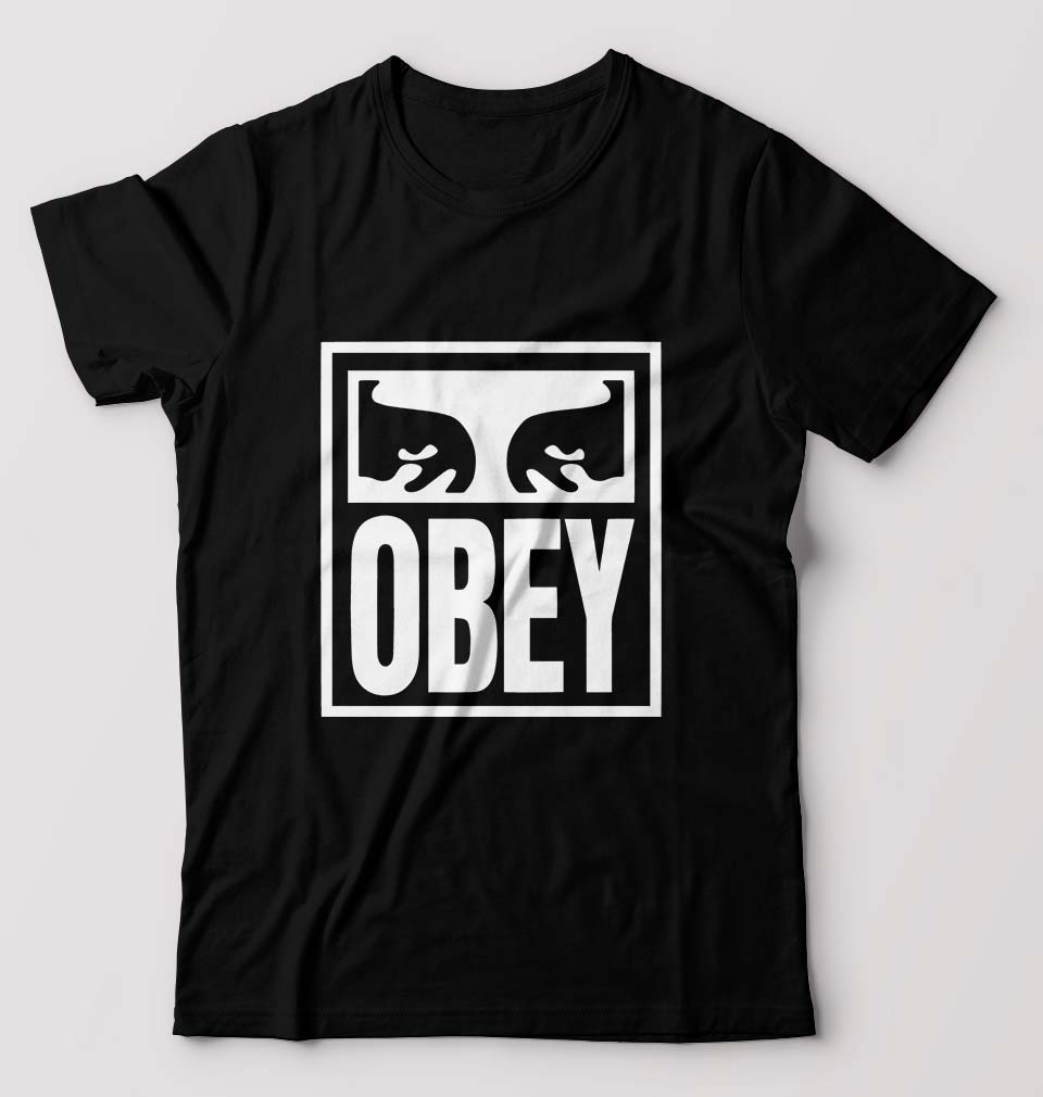 Obey T-Shirt for Men-S(38 Inches)-Black-Ektarfa.online