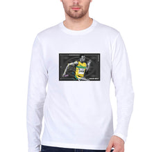 Load image into Gallery viewer, Usain Bolt Full Sleeves T-Shirt for Men-White-Ektarfa.online
