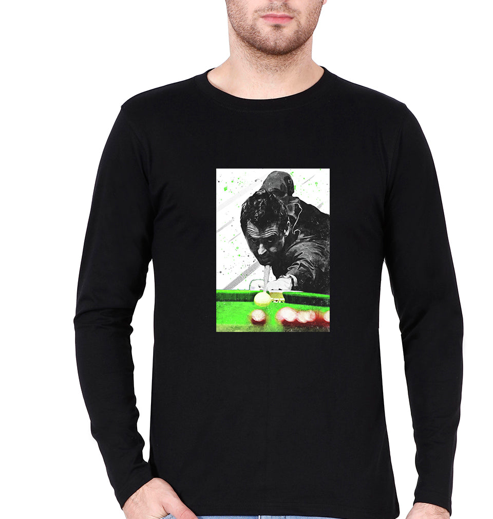 Ronnie O'Sullivan Snooker Full Sleeves T-Shirt for Men-Black-Ektarfa.online