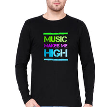 Load image into Gallery viewer, Music Full Sleeves T-Shirt for Men-Black-Ektarfa.online
