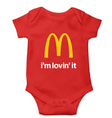 McDonald’s Kids Romper For Baby Boy/Girl-0-5 Months(18 Inches)-Red-Ektarfa.online