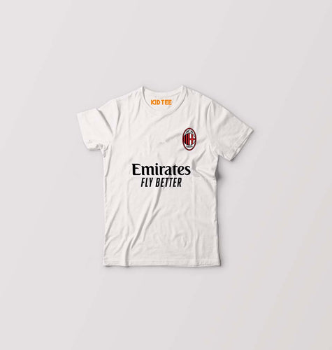 A.C. Milan 2021-22 Kids T-Shirt for Boy/Girl-White-Ektarfa.online