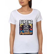 Load image into Gallery viewer, Surfing California T-Shirt for Women-XS(32 Inches)-White-Ektarfa.online
