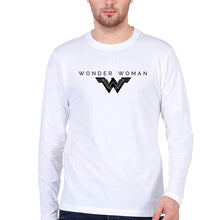 Load image into Gallery viewer, Wonder Woman Superhero Full Sleeves T-Shirt for Men-White-Ektarfa.online
