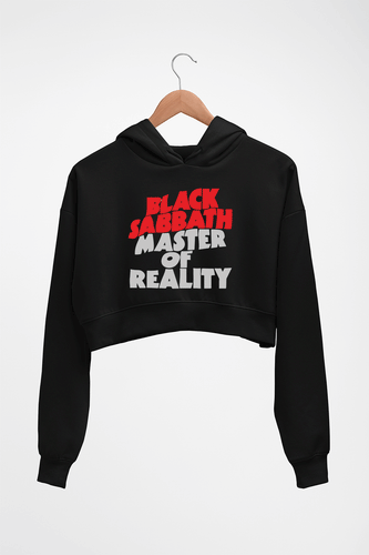 Black Sabbath Crop HOODIE FOR WOMEN-Black-Ektarfa.online