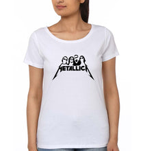 Load image into Gallery viewer, Metallica T-Shirt for Women-XS(32 Inches)-White-Ektarfa.online
