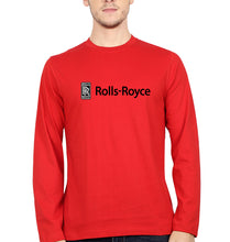 Load image into Gallery viewer, Rolls Royce Full Sleeves T-Shirt for Men-Red-Ektarfa.online
