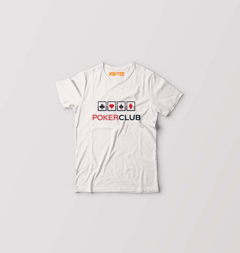Poker Kids T-Shirt for Boy/Girl-0-1 Year(20 Inches)-White-Ektarfa.online
