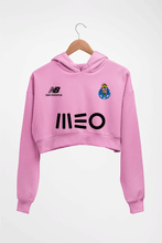 Load image into Gallery viewer, FC Porto 2021-22 Crop HOODIE FOR WOMEN-Light Baby Pink-Ektarfa.online
