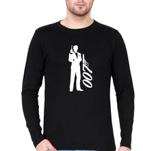 Load image into Gallery viewer, James Bond (007) Full Sleeves T-Shirt for Men-Black-Ektarfa.online
