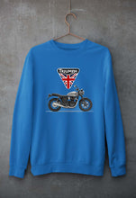 Load image into Gallery viewer, Triumph Motorcycles Unisex Sweatshirt for Men/Women-S(40 Inches)-Royal Blue-Ektarfa.online
