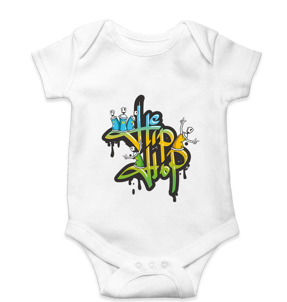 Hip Hop Kids Romper For Baby Boy/Girl-0-5 Months(18 Inches)-White-Ektarfa.online