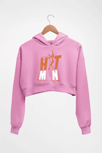 Load image into Gallery viewer, Rohit Sharma Crop HOODIE FOR WOMEN-Light Baby Pink-Ektarfa.online
