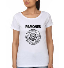 Load image into Gallery viewer, Ramones T-Shirt for Women-XS(32 Inches)-White-Ektarfa.online
