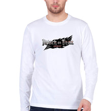 Load image into Gallery viewer, Attack on Titan Full Sleeves T-Shirt for Men-White-Ektarfa.online
