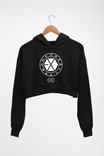 Load image into Gallery viewer, EXO Crop HOODIE FOR WOMEN-Black-Ektarfa.online
