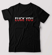 Load image into Gallery viewer, Fuck-Love You T-Shirt for Men-Black-Ektarfa.online
