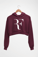 Load image into Gallery viewer, Roger Federer_RF Crop HOODIE FOR WOMEN-Maroon-Ektarfa.online
