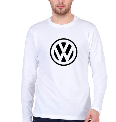 volkswagen Full Sleeves T-Shirt for Men-White-Ektarfa.online