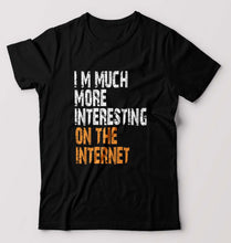 Load image into Gallery viewer, Internet Funny T-Shirt for Men-Black-Ektarfa.online
