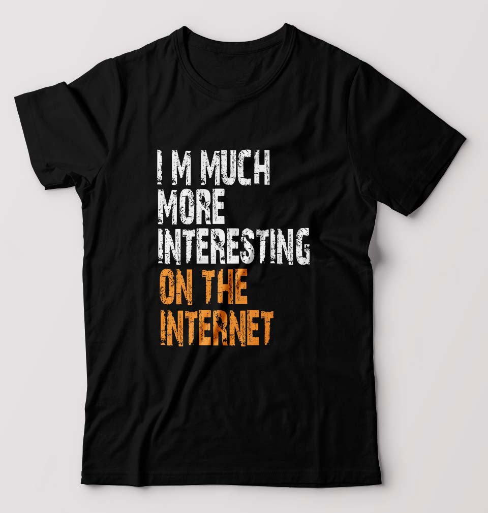 Internet Funny T-Shirt for Men-Black-Ektarfa.online