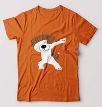Load image into Gallery viewer, Dab Dog T-Shirt for Men-Orange-Ektarfa.online
