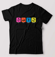 Load image into Gallery viewer, Badminton T-Shirt for Men-Black-Ektarfa.online
