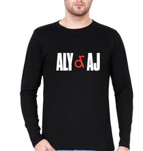 Load image into Gallery viewer, Aly &amp; AJ Full Sleeves T-Shirt for Men-Black-Ektarfa.online
