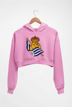 Load image into Gallery viewer, Real-Sociedad Crop HOODIE FOR WOMEN-Light Baby Pink-Ektarfa.online
