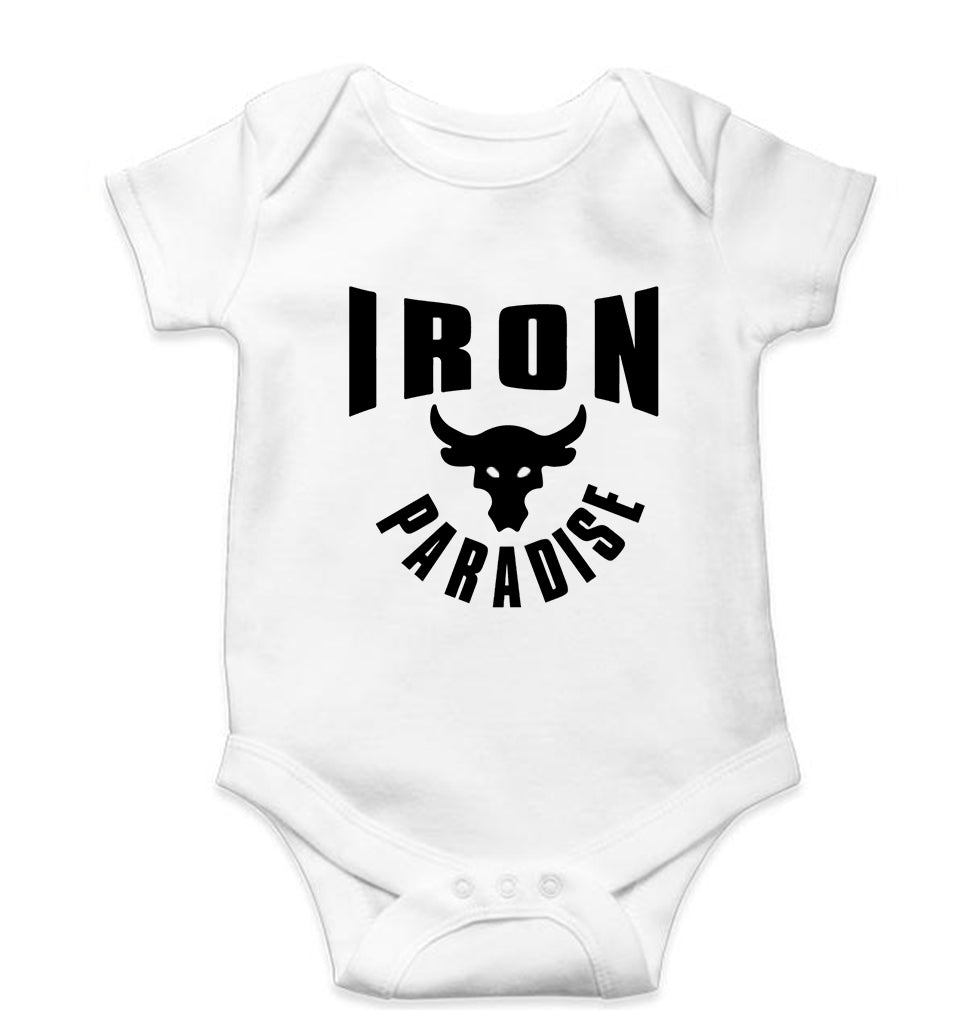 Iron Paradise Kids Romper For Baby Boy/Girl-White-Ektarfa.online