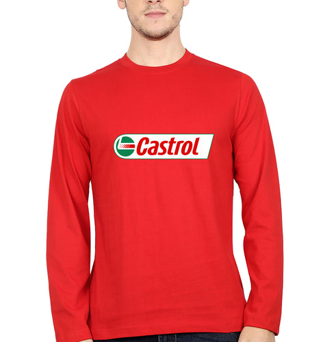 Castrol Full Sleeves T-Shirt for Men-Red-Ektarfa.online