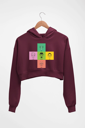 Breaking Bad Crop HOODIE FOR WOMEN-Maroon-Ektarfa.online