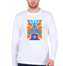 Load image into Gallery viewer, Psychedelic Full Sleeves T-Shirt for Men-White-Ektarfa.online
