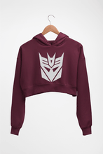 Load image into Gallery viewer, Decepticon Transformers Crop HOODIE FOR WOMEN
