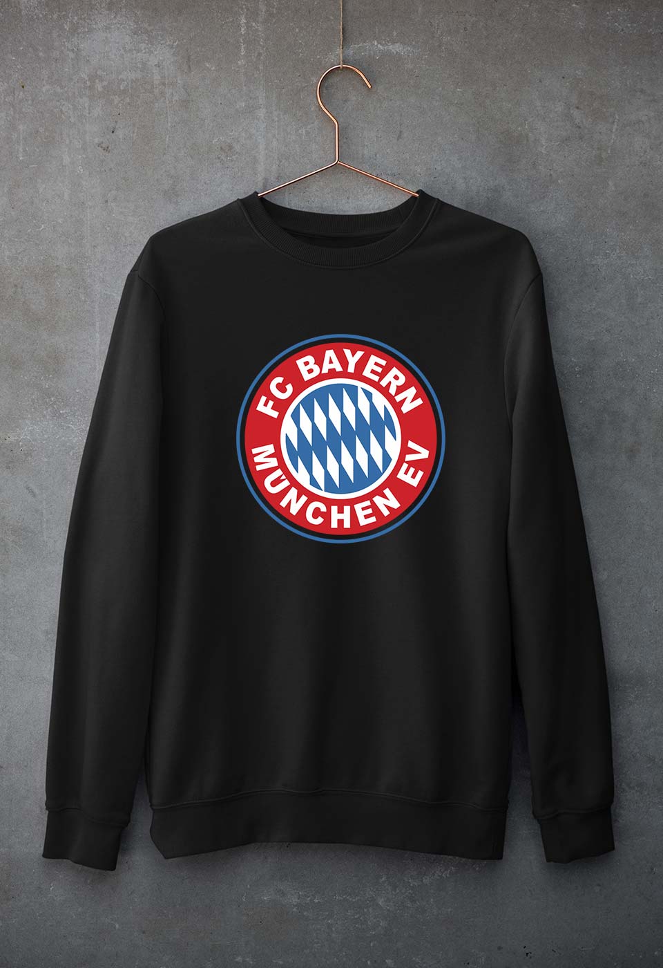 Bayern Munich Unisex Sweatshirt for Men/Women-Black-Ektarfa.online