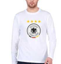 Load image into Gallery viewer, Germany Football Full Sleeves T-Shirt for Men-S(38 Inches)-White-Ektarfa.online

