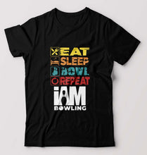 Load image into Gallery viewer, Bowling T-Shirt for Men-Black-Ektarfa.online
