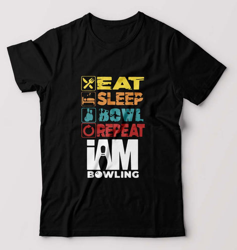 Bowling T-Shirt for Men-Black-Ektarfa.online