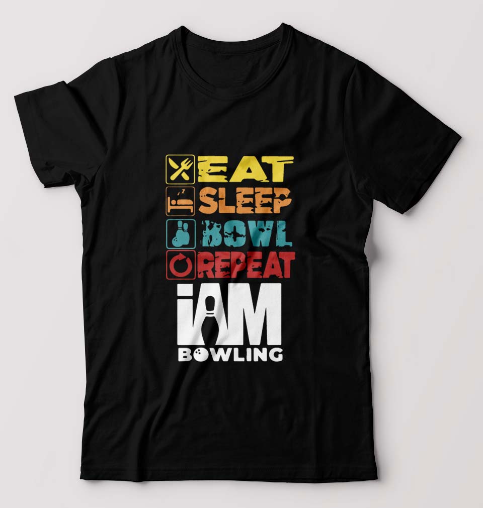 Bowling T-Shirt for Men-Black-Ektarfa.online